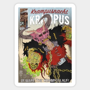 Beware The Krampuslauf! by Grafixs© Sticker